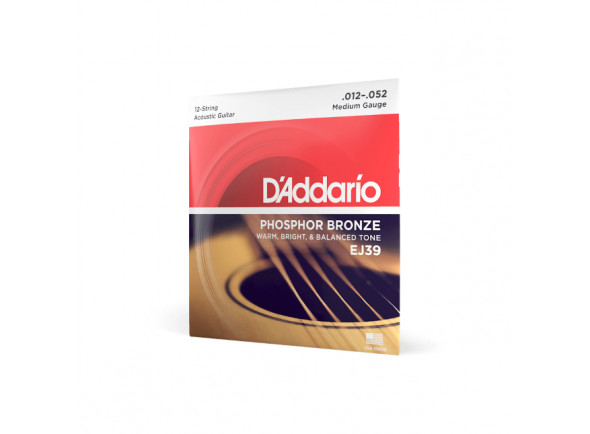 12-52 Medium 12-String, Phosphor Bronze Acoustic Guitar Strings 12-52 Medium 12-String, Phosphor Bronze Acoustic Guitar Strings